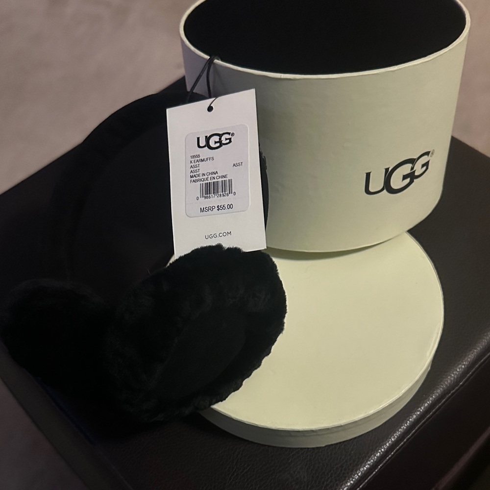 UGG Classic Black Earmuffs